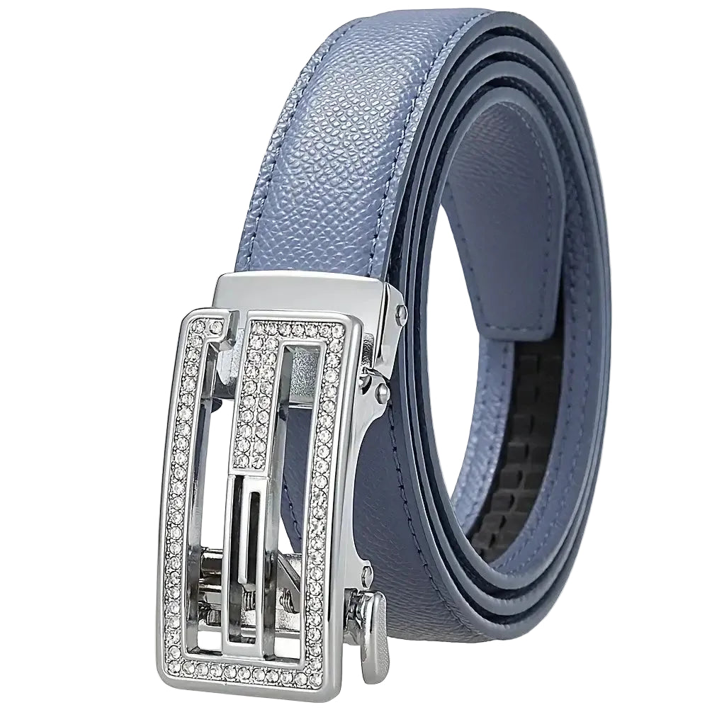 Ceinture à boucle automatique pour femme-Boucle en alliage